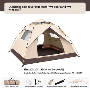 Carpa <span class=keywords><strong>de</strong></span> Camping <span class=keywords><strong>de</strong></span> Alta Calidad <span class=keywords><strong>de</strong></span> Doble Capa para <span class=keywords><strong>las</strong></span> Cuatro Estaciones, Impermeable, <span class=keywords><strong>de</strong></span> Apertura Rápida, Fácil <span class=keywords><strong>de</strong></span> Guardar, Automática, para Viajes, <span class=keywords><strong>Playa</strong></span> y Aire Libre - Product Image 2