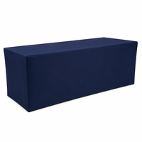 Housse de table ajustée en tricot warp pour coins carrés, 1,2 m, 1,8 m, 2,4 m, pour conférences, stands d'exposition, banquets et décoration