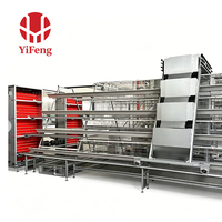 Cages à poules de type A de qualité supérieure, élevage de volailles, ventilation intelligente, anti-humidité pour l'Asie du Sud-Est