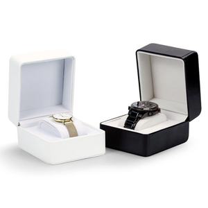 Watch Display <b>Storage</b> <b>Box</b> Flip Cover Luxury PU Leather Gold Brushed Watch Bracelet <b>Storage</b> <b>Box</b> Flip Cover Packaging <b>Box</b> - Product Image 1