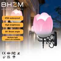 BOHONG Populaire et Durable, Applique Murale LED Carrée pour Jardin, en Aluminium et Résine, Étanche IP65, 10W, Garantie 5 Ans, Angle de Faisceau 90°