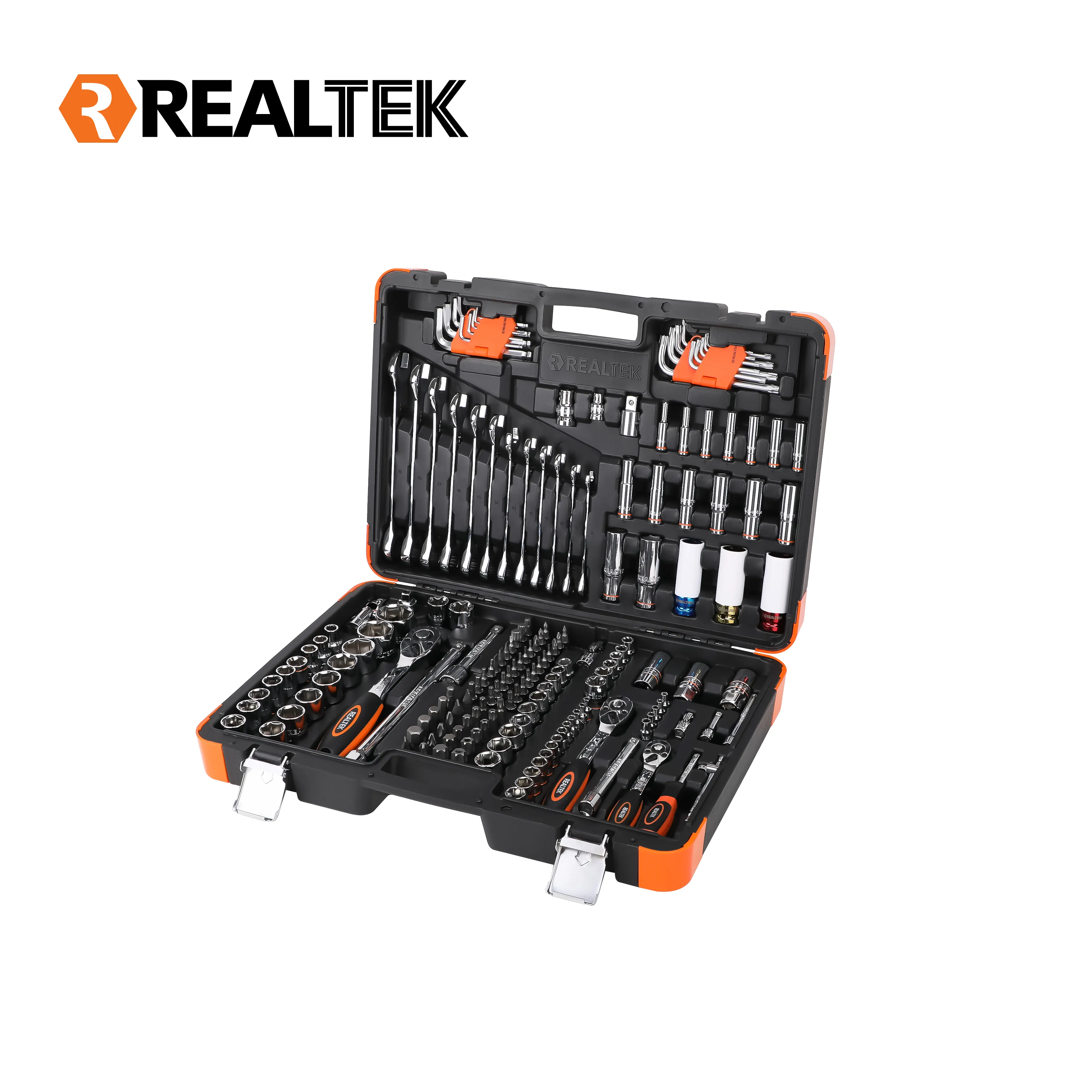 Realtek Material de alta qualidade 50x36.8x10cm G.W. 24.6 Conjuntos de caixa de ferramentas mecânica combinada para reparo de automóveis