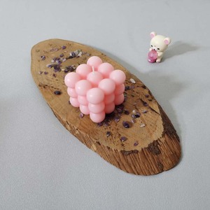 Velas Aromáticas en Forma <span class=keywords><strong>de</strong></span> Cubo para el Hogar, 5.4 oz, Decoración Estética para Habitaciones, Regalos Decorativos en Forma <span class=keywords><strong>de</strong></span> Pastel - Product Image 1