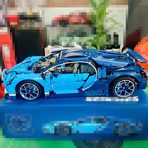 40002 Racing Car 1:1 Bugati Chiron Technical Building Block For Kids Compatible 42083 Toy Bricks For Children Gift