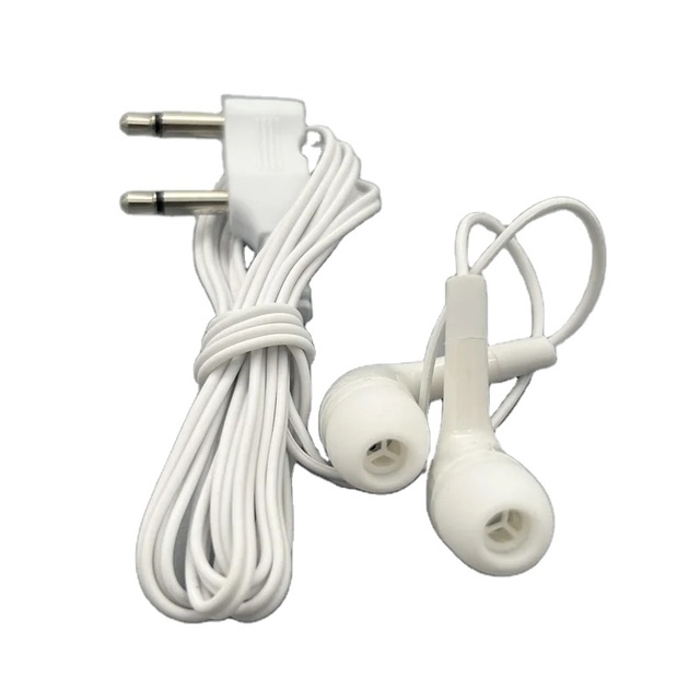 3.5mm Fashion Earphone Rubber Tip Stereo Headphones Earbuds Earphone HE-163 Disposable Plastic Cheap Wired Earbuds in Bulk