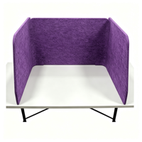Panneau Acoustique de Confidentialité en Feutre à Trois Faces pour Bureau, 100% Fibre de Polyester, Cloison de Bureau, Fabrication OEM