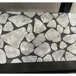 Allées intérieures <span class=keywords><strong>de</strong></span> complexe commercial, <span class=keywords><strong>carreaux</strong></span> <span class=keywords><strong>de</strong></span> sol en mosaïque <span class=keywords><strong>de</strong></span> marbre, <span class=keywords><strong>carreaux</strong></span> <span class=keywords><strong>de</strong></span> sol commerciaux, <span class=keywords><strong>carreaux</strong></span> <span class=keywords><strong>de</strong></span> terrazzo blancs - Product Image 6