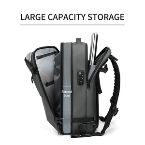 Mochila de Viaje para Portátil de Alta Gama para Hombre, Estilo Clásico, Impermeable, con Compresión al Vacío, Mochila con Bolsa de Aire USB - Product Image 3