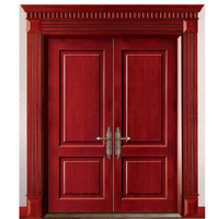 GJ-Z725 nouvellement peinture décorative de placage de mère et fils cadre portes d'entrée en option pour les maisons modernes