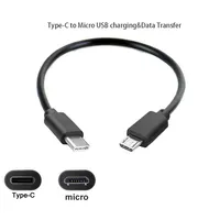 Câble de charge et de données USB 3.0 Type C vers Micro USB pour téléphone Android, tablette, écouteurs, charge OTG
