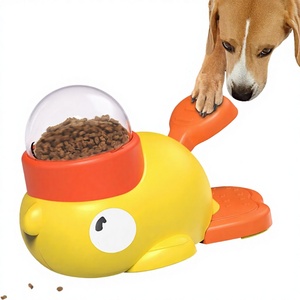 Nuevo Juguete Interactivo para Mascotas, Comedero con Forma de Pato Amarillo, Entrenador para Perros y Gatos - Product Image 1