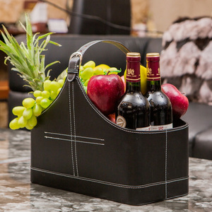 Exterior portátil Picnic fruta aperitivos y vino cesta de almacenamiento de moda de gran capacidad - Product Image 1