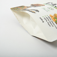 Biodégradable 250g fond plat pochette en grains de café livraison rapide personnalisé de qualité alimentaire PLA emballage Valve fermeture éclair croustilles alimentaire