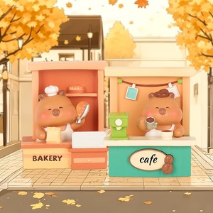 Boîte mystère en résine écologique personnalisée, série Capybara mignonne, figurines d'animaux, jouets de collection, décoration de bureau et de maison, cadeau surprise - Product Image 3