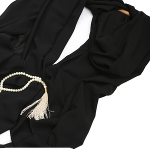 Venta al por mayor de tela de poliéster ligero Khimar Hijab para musulmanes técnicas hechas a mano khimar - Product Image 3