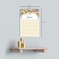 Calendrier mural personnalisé 12 mois, calendrier à spirale à suspendre, calendriers de bureau à feuilles détachables, calendrier mensuel avec pages à colorier