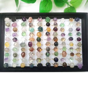 خواتم مجوهرات راقية ، مجوهرات كريستال جمشت من حجر الشمس الفلوريت الطبيعي الملون للهدايا - Product Image 1