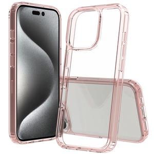 Venta al por mayor <span class=keywords><strong>claro</strong></span> Anti amarillo acrílico 2 en 1 funda para teléfono móvil a prueba de golpes para iPhone 16 15 14 13 12 Pro Max - Product Image 6