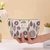 Trousse de maquillage en toile à motifs animaliers, en stock, vente en gros, trousse à crayons, porte-monnaie, sac de rangement portable pour femme