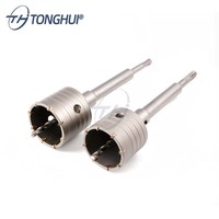 Brocas de hormigón para taladro percutor SDS Plus de 30-160 mm, juego de herramientas de corte para perforar paredes