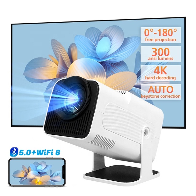 Hotack HY320 Full HD LCD Home Theater Video Projector Smart Android Wireless Mini 4K Portable Proyector Hot Selling Projector