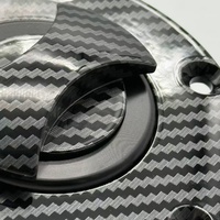 Tapa del Tanque de Combustible Delantero para Aprilia, Piezas y Accesorios para Motocicleta de Aleación de Aluminio con Impresión Hidrográfica de Alta Calidad