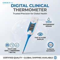 Termometer Digital Oral untuk bayi dewasa dengan tampilan LCD laris pabrik ujung fleksibel penggunaan medis klinis