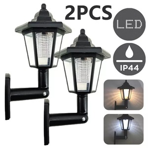 Lampe solaire LED d'extérieur en plastique pour jardin, hexagonale, style vintage, pour pelouse, indice de protection IP54, à insérer dans le sol ou à fixer au mur - Product Image 4
