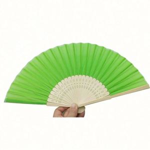 Japanese Hand Fan Decorative Angel and Bamboo Dragonfly <b>Pattern</b> for Home or Sports Perfect Promotional Gift - Product Image 1
