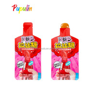 Nouveauté Dentifrice OEM pour enfants Vente de gros Tube aromatisé aux fruits Gummy Liquid Stringy Fizz Candy Certification Halal