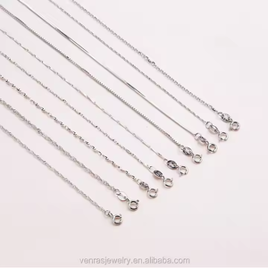 Vente en gros de bijoux haut de gamme en argent sterling véritable S925 Chaîne de bijoux avancée en lingot de <span class=keywords><strong>graine</strong></span> Serpent de vague d'eau Boîte de <span class=keywords><strong>gypsophile</strong></span> Chaîne croisée - Product Image 3
