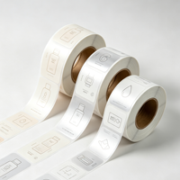 Étiquettes adhésives pour flacons de soins de la peau, impression offset CMYK couleur intégrale haute précision sur vinyle, diamètre de noyau 3/4, personnalisées par Fangda. Industriel