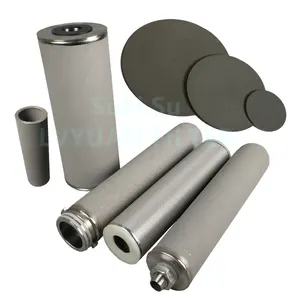 Gesinterde Metalen Filter Titanium Poeder Lucht Sinteren Filter Plaat Buis Staaf Kaars Platen Voor Gas Waterbehandeling Filter Element