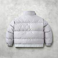 Veste d'hiver unisexe rétro ample à logo personnalisé, échantillonnage rapide, motif quadrillé, double épaisseur, vêtement d'extérieur épais et fonctionnel, doudoune décontractée
