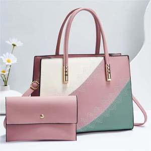 High Quality 2 Pcs Fashion Lady Shoulder Crossbody <b>Bag</b> Wholesale Pu Leather Casual Crossbody Women Tote <b>Bag</b> Handbag Set - Product Image 4