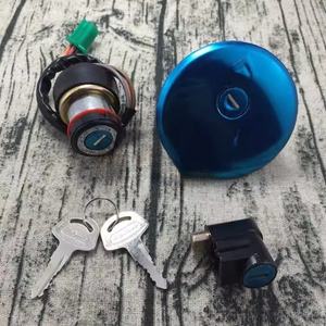 <b>Motorcycle</b> <b>Lock</b> Set, Suitable for GN125, HJ125-8 Ignition <b>Locks</b>, 4 or 6 Wire Systems, Fuel Tank <b>Lock</b>, Steering <b>Lock</b> - Product Image 1