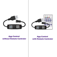 Controlador de Píxeles LED RGB con Alimentación USB, Dimmer para Tiras LED WS2811/WS2812B/SK6812/SM16703/1903/1903 BT SPI Music MIC 5V/12V/24V