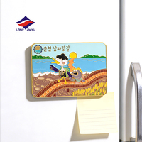Longzhiyu, fabricant depuis 20 ans, aimants de réfrigérateur en alliage de zinc gravés avec logo personnalisé, cadeau d'affaires en métal plaqué pour le tourisme urbain
