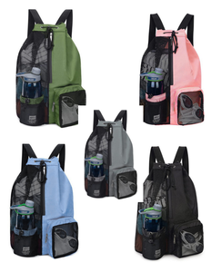 Zaino da Nuoto di Grande Capacità con Tasca a Rete, Borsa Pieghevole per Nuotatori con Cinghie, Zaino da Spiaggia - Product Image 2