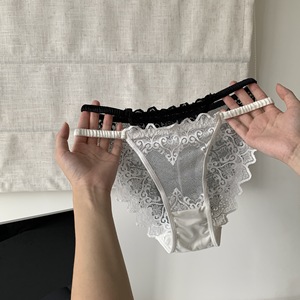 Mùa Hè Mới Đến Trẻ Phụ Nữ Của Pháp Phong Cách Tinh Khiết Mong Muốn Ren Thoải Mái Thoáng Khí Nylon Tóm Tắt Thấp Eo Bikini - Product Image 3