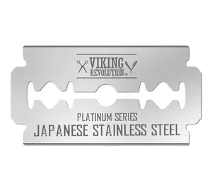 Edge Razor Blades - Men's Safety Razor Blades for Shaving - Platinum Japanese Stainless Steel Double Razor Shaving Blades