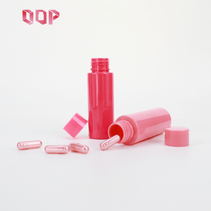 50ml Medicine Grade Eco-Friendly Recyclable <b>Pink</b> Empty Packaging Plastic PET Medicine Vitamin Pill Capsule <b>Bottle</b> With Cap - Product Image 6