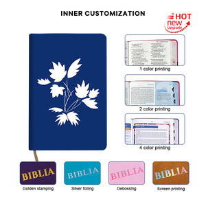 <span class=keywords><strong>Bible</strong></span> <span class=keywords><strong>Nouveau</strong></span> <span class=keywords><strong>Testament</strong></span> avec couverture bleue en relief, de qualité supérieure, personnalisable, recyclable, avec différentes traductions - Product Image 2