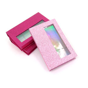 Cils de vison 3D de haute qualité, étiquettes personnalisées, faux cils vide, presse sur les ongles, boîte d'emballage, faux cils de 25mm avec fenêtre - Product Image 2