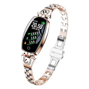 Của phụ nữ không thấm nước H8 tập thể dục Tracker thông minh đồng hồ BT Android huyết áp Heart Rate Monitor điều khiển từ xa đồng hồ báo thức hợp kim - Product Image 1