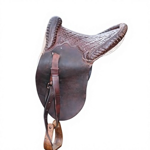 Selle anglaise de qualité supérieure BS International, bride confortable pour cheval, fabriquée en cuir de vache et de buffle véritable d'Uttar Pradesh, Wood Race - Product Image 2