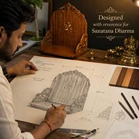 Mandir Personalizado para el Hogar, Pequeño Templo Hindú de Madera, Mandir Indio para Puja