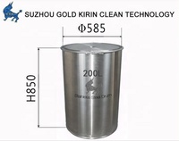 Réservoir de fermentation en acier inoxydable 304 de qualité alimentaire de 55 gallons/200 litres, fermentateur à vin, bidons métalliques