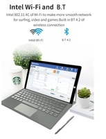Tablet win 11, 13.3 inci 2 in 1 16 + 512GB wifi 6000mAh dengan keyboard untuk bisnis 4.1Ghz