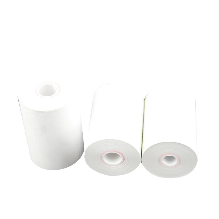 Rollos Jumbo de papel térmico de caja registradora de impresión 57*30 a prueba de aceite impermeable para supermercado